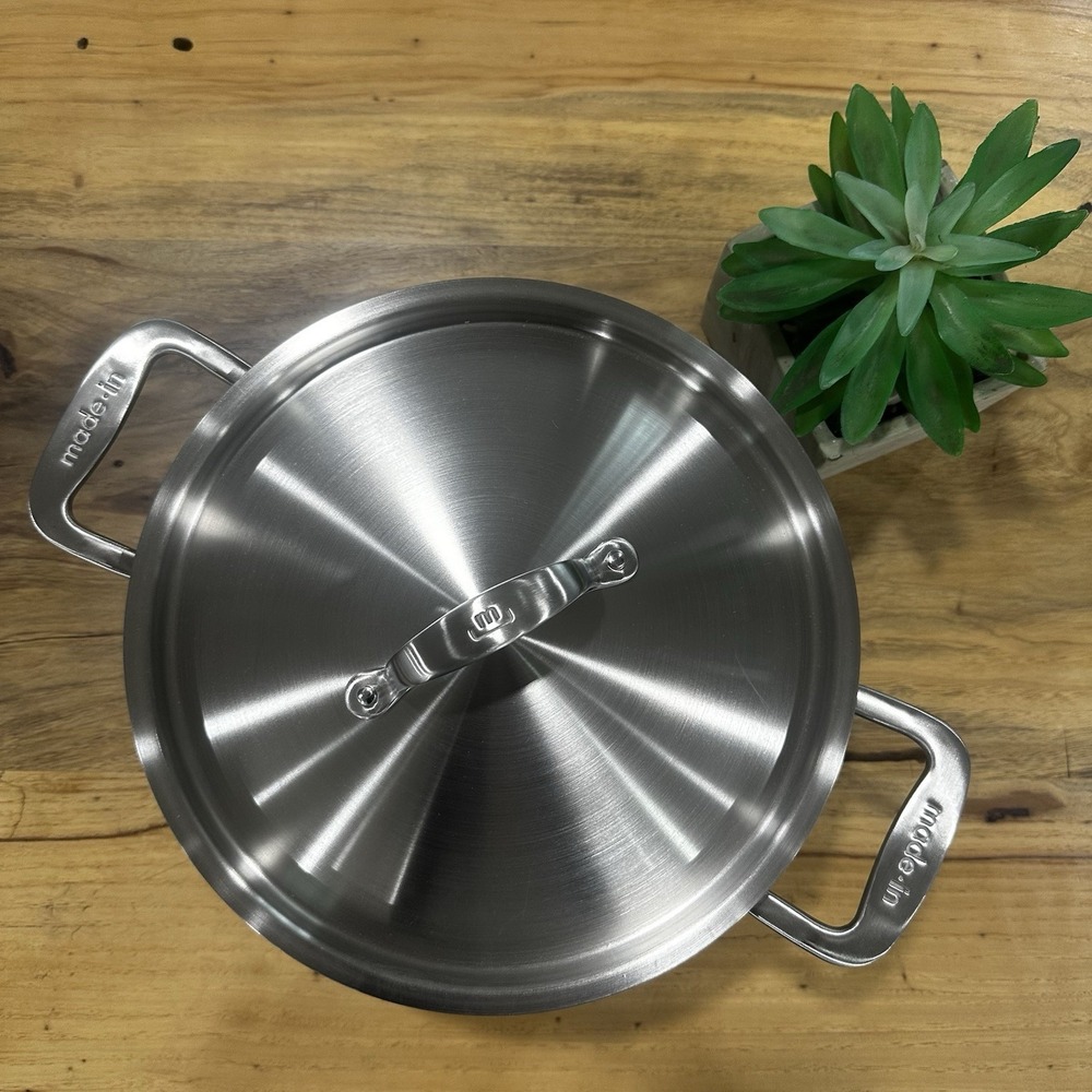 Made In 8 Quart Blue ProCoat Non Stick Stock Pot  &‎ Lid  NEW